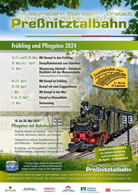 Plakat Frühjahr und Pfingsten 2024