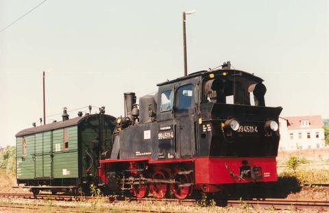 99 4511 und 97-30-06 zusammen bei einer Ausstellung im September 1999 in Radebeul Ost.
