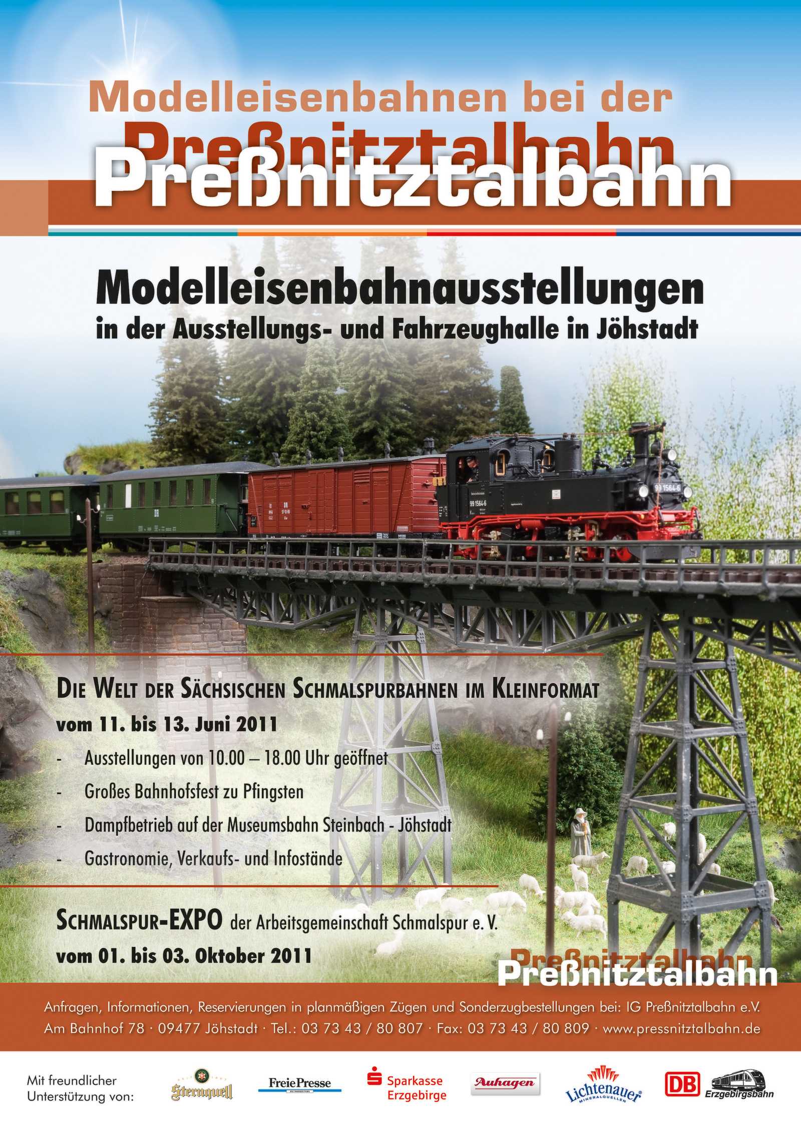 Poster Modellbahnausstellung Pfingsten 2011
