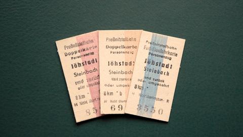 Edmondsonsche Fahrkarten der Preßnitztalbahn