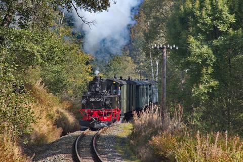 Auf den letzten Metern vor Jöhstadt. | 30.09.2017 | Foto: Jörg Müller Auf den letzten Metern vor Jöhstadt.