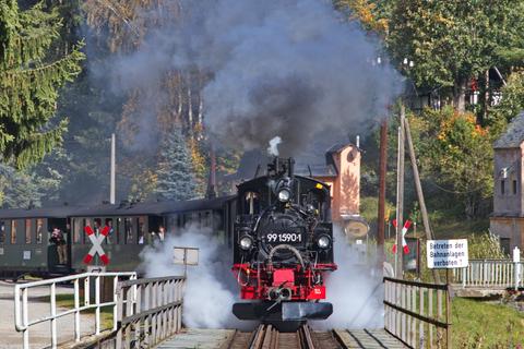 Ausfahrt Schmalzgrube in Richtung Jöhstadt. | 30.09.2017 | Foto: Jörg Müller Ausfahrt Schmalzgrube in Richtung Jöhstadt.