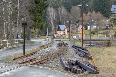 Blick Richtung Bahnhof Schmalzgrube
