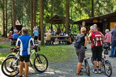 Viele Besucher des Freiluftfestivals kamen mit dem Rad und hatten so natürlich die Chance, viele Lokalitäten der Liedertour aufzusuchen.