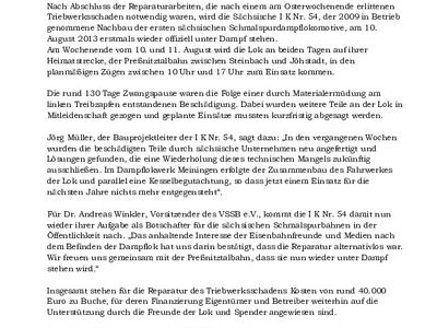 VSSB e.V. & IGP e.V.: Gemeinsame Pressemitteilung zur I K Nr. 54 vom 1. August 2013