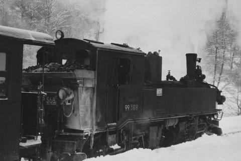 Auch 1969 gehörte die IV K 99 568 zu den Stammloks auf der Preßnitztalbahn.