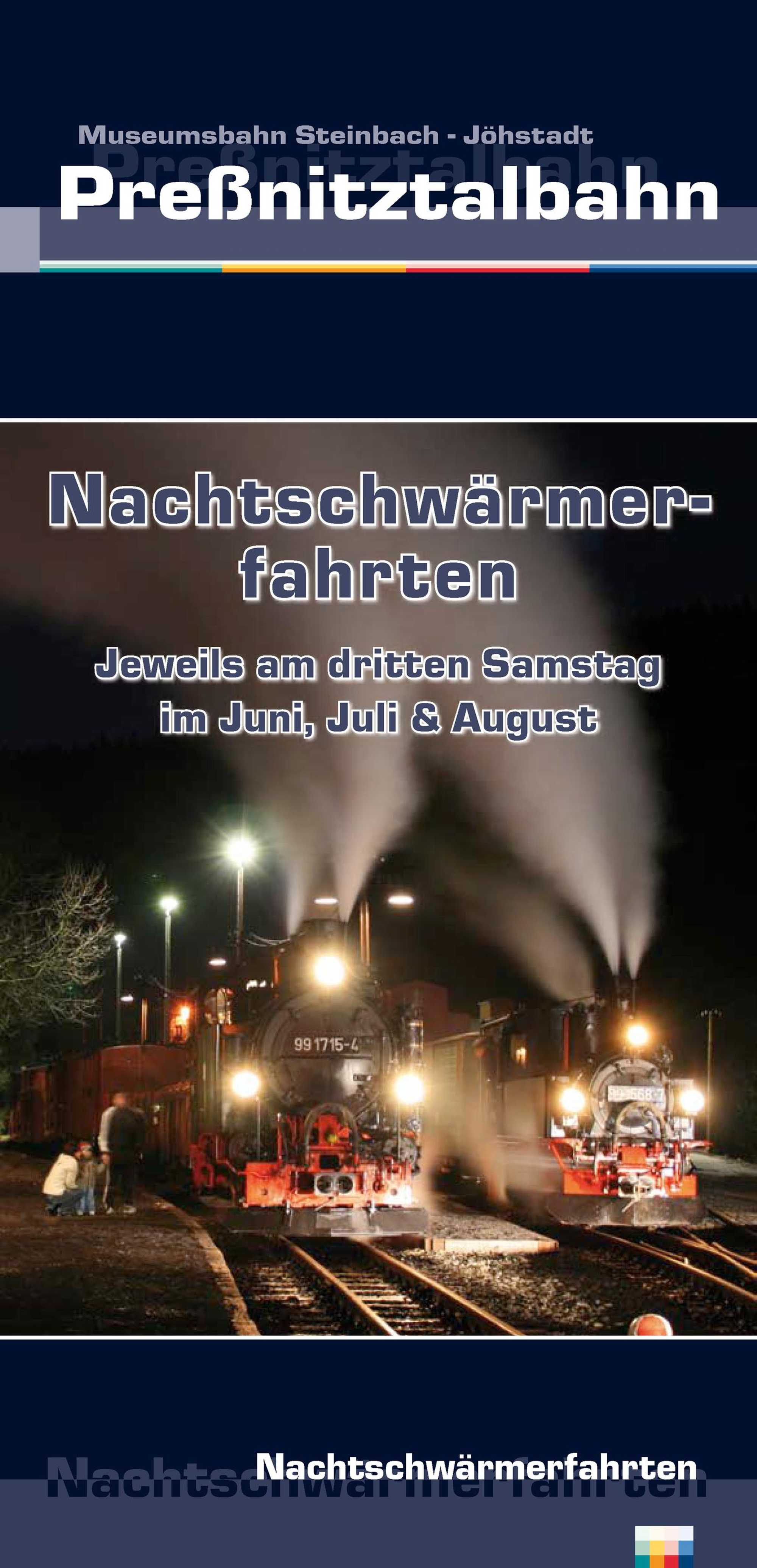 Veranstaltungsflyer Nachtschwärmerfahrten (2008-2010)