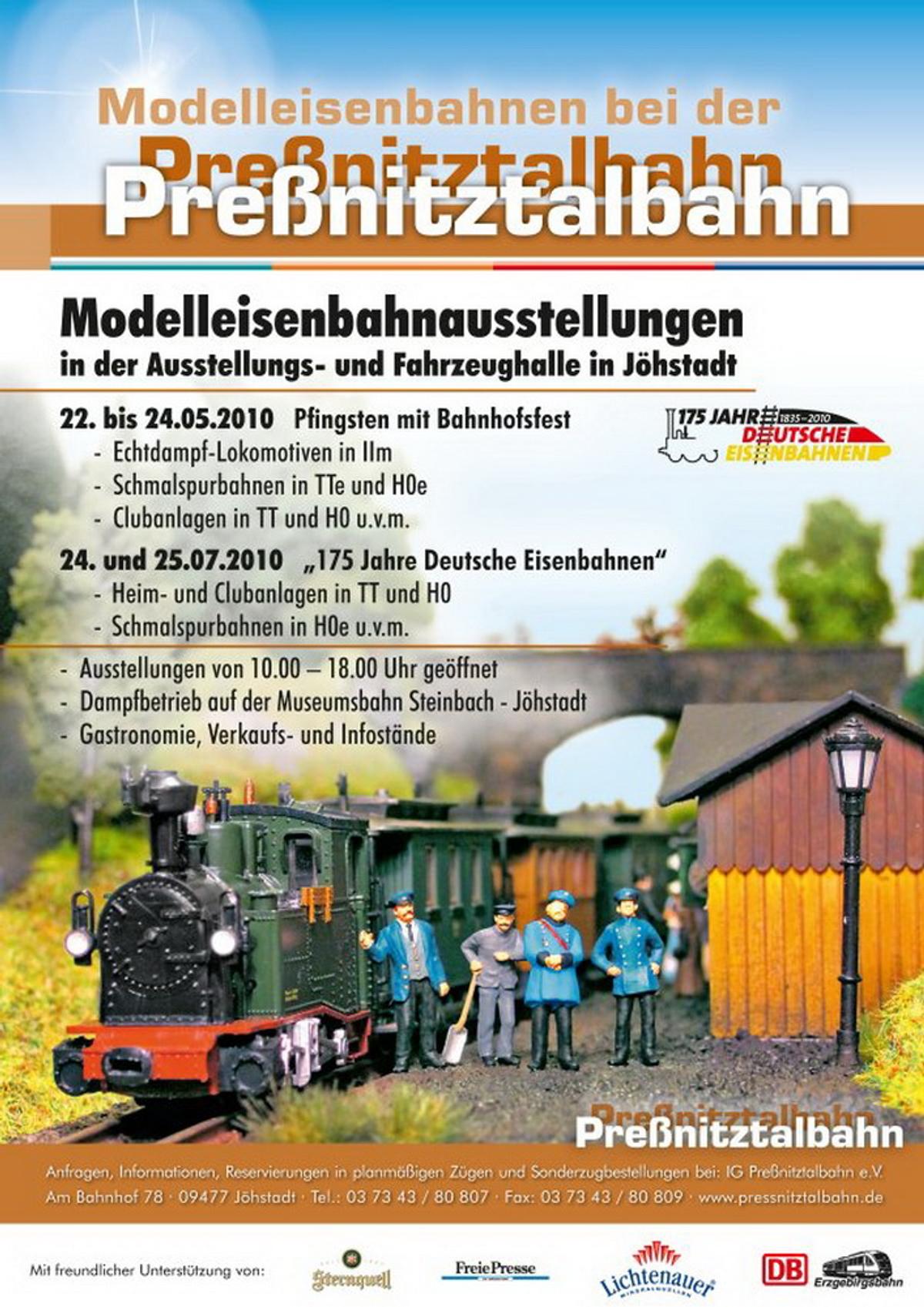 Poster Modellbahnausstellung Pfingsten 2010