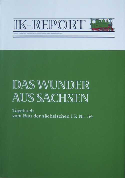 Titelansicht der Broschüre "Tagebuch vom Bau der sächsischen I K Nr. 54"