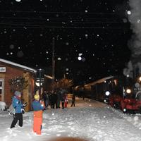 Schneefall in Schmalzgrube.